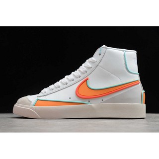 ❈✕Nike Blazer Mid 77 Vintage Suede Mix White/Color Drop Plastic 853503 รองเท้าผ้าใบผู้ชาย High Tops Shoes