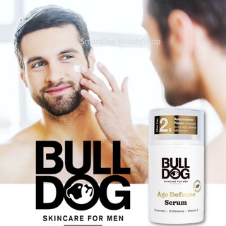 Bulldog Skincare For Men Age Defence Serum 50ml ผลิตภัณฑ์บำรุงผิวหน้าสำหรับผู้ชายสูตรยกกระชับลดริ้วรอยได้อย่างชัดเจน