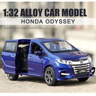 1:32 HONDA ODYSSEY โมเดลรถยนต์อัลลอยด์ เปิดได้ ของเล่นสําหรับเด็ก