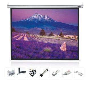 Mastersat จอโปรเจคเตอร์ ขนาด 72" สัดส่วน 16:9 แบบมอเตอร์ไฟฟ้า Matte White Motorized Projector