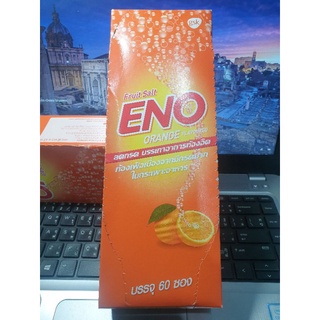 Eno Fruit Salt อีโน ฟรุต ซ้อลต์ บรรเทาอาการท้องอืดท้องเฟ้อแบบซอง4.3 กรัม รสส้ม 60 ซอง