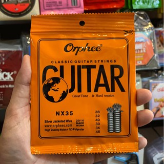 [ส่งด่วน🚛] สายคลาสสิค Orphee NX-35 สายกีต้าร์ สายคลาสสิค Classic Guitar Strings สายกีต้าร์คลาสสิค - มี COD