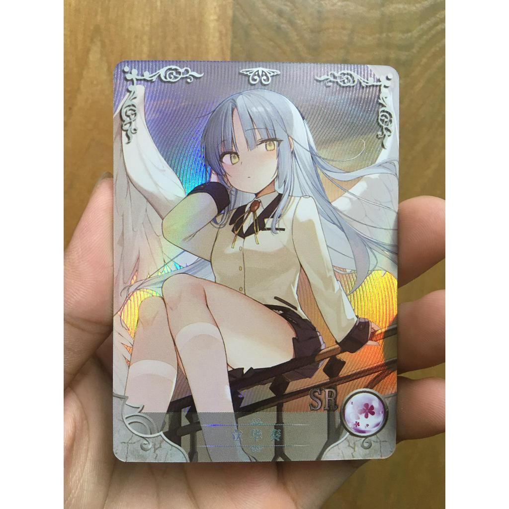 (Rain15) การ์ดตัวละคร Kanade Tachibana มุมโค้งมน – Angel Beats! NS-09 – SR