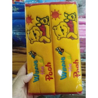 ‼️พร้อมส่ง‼️ที่หุ้มเบลล์ หุ้มเข็มขัดนิรภัยในรถยนต์ลายหมีพูห์pooh