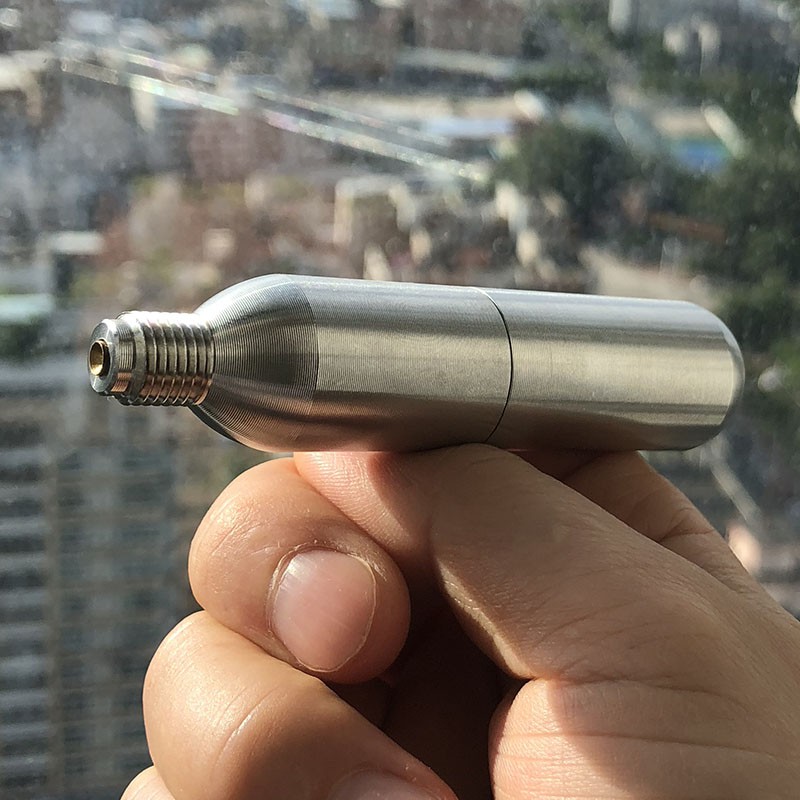 REFILLABLE CO2 Cartridge 12g รีฟิล CO2 Cartridges Threaded Cartridges