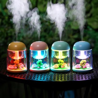 MICRO LANDSCAPE Humidifier เครื่องพ่นควันเพิ่มความชื้นเรืองแสงได้ รุ่นโคมไฟกระต่ายในสวน