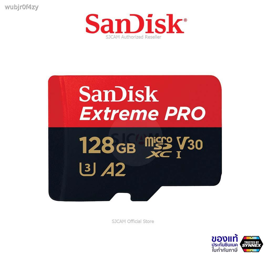 ☫✳✵SanDisk Extreme Pro Micro SD Card SDXC 32GB 64GB 128GB Speed R/W 170/90MB/s (SDSQXCY) เมมโมรี่ การ์ด Gopro8 Gopro9 Dr