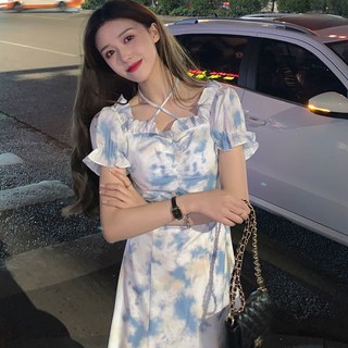 LHfashion👗 ชุดเดรสยาว🥰 สีมัดยอม ใส่ไปเที่ยวทะเลเดินริมชายหาดถ่ายรูปจิมน้ำส้มเบาๆนางเอกสุดๆ💯