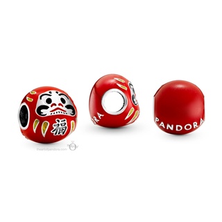 [พร้อมส่ง สินค้าแท้ 💯 ] ชาร์มดารุมะ ตุ๊กตานำโชค แพนโดร่า Red Daruma Doll Charm