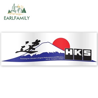 Earlfamily สติ๊กเกอร์ 13 ซม. X 4.5 ซม. สําหรับตกแต่งรถยนต์ Hks