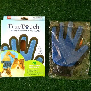 📌ถุงมือแปรงขนเสีย True Touch