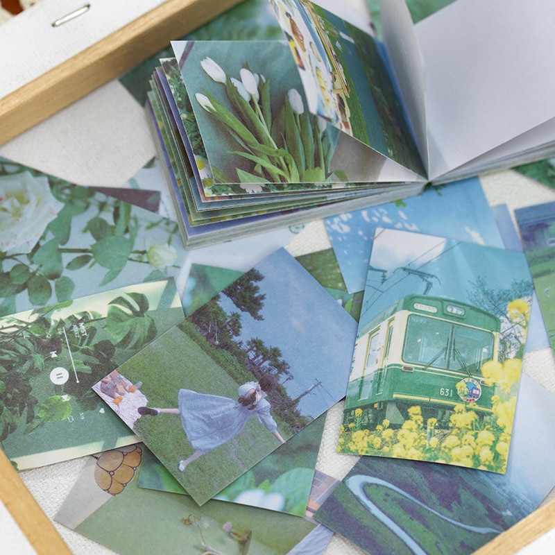 Journamm สติ๊กเกอร์ Washi สําหรับติดตกแต่งสมุดโน้ต 50 ชิ้น