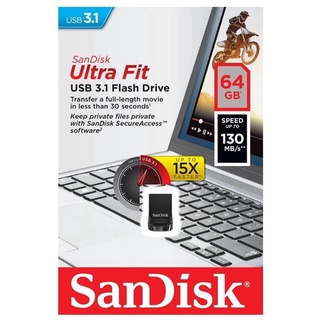 SanDisk 64GB Ultra Fit USB 3.1 Flash Drive - SDCZ430_064G_G46 (Warranty 5Y)