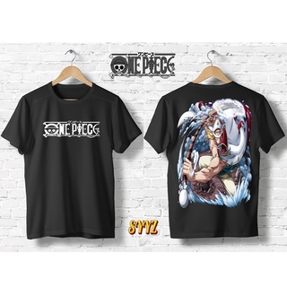 One Piece อะนิเมะเสื้อยืด Bootleg เสื้ออินเทรนด์กีฬาผ้าฝ้ายคอกลมการ์ตูนขนาดใหญ่ Csn