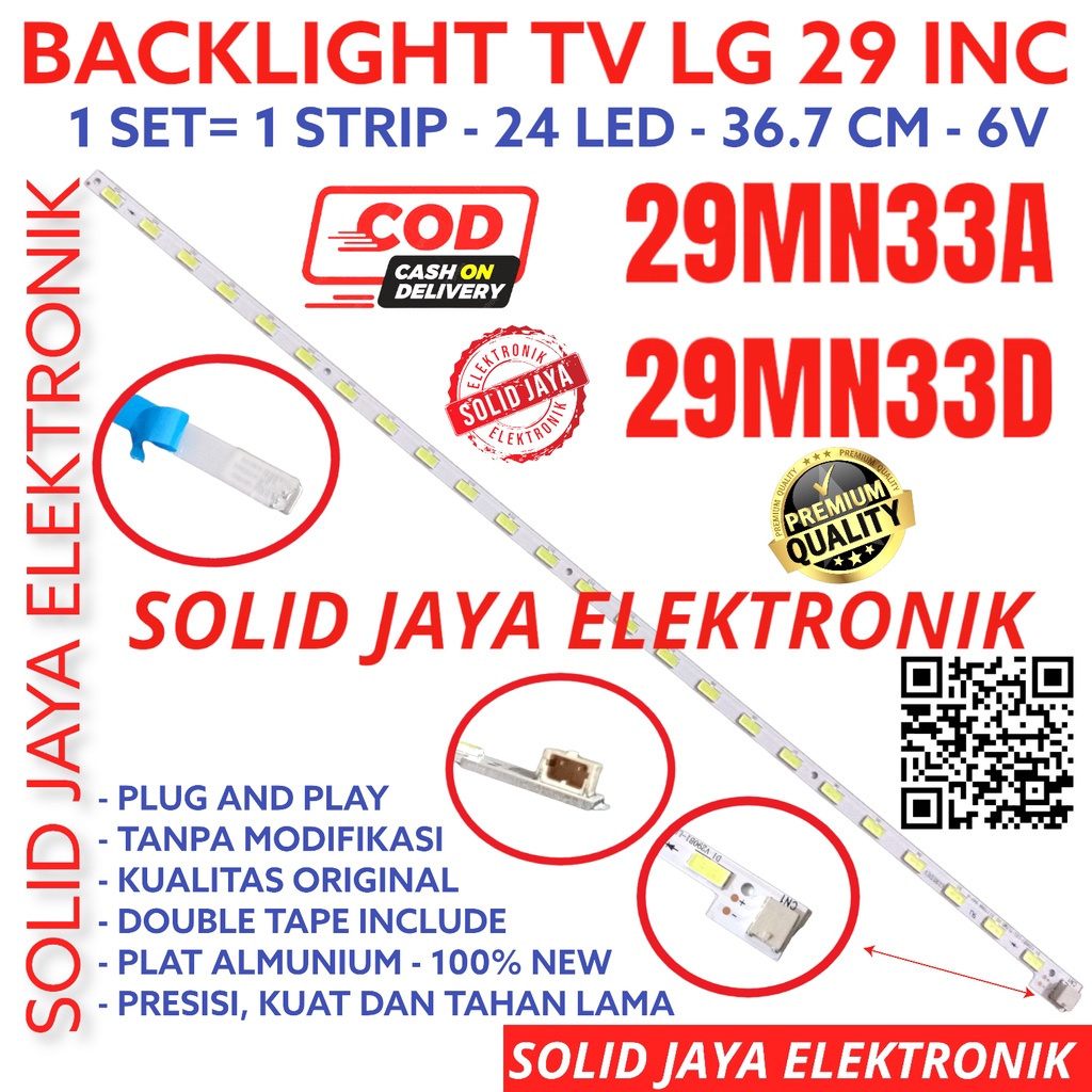 LG 29 INC LED TV BACKLIGHT 29MN33A 29MN33D 29MN33 29MN33 BL SMD โคมไฟ STICK STRIPS 24LED 24K 24 ปุ่ม