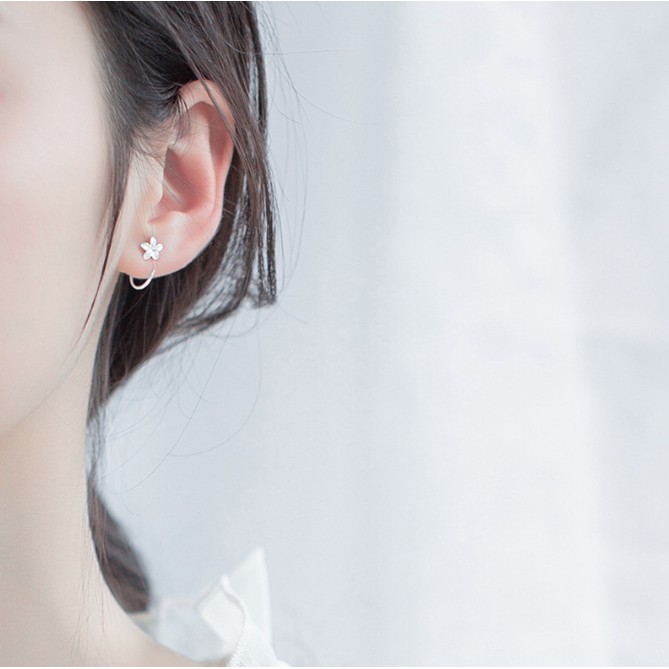 119-littlegirl gifts-Plumeria Rubra Earring s925