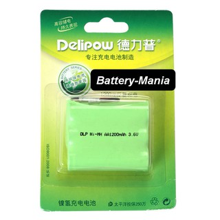 แบตเตอรี่ โทรศัพท์ไร้สาย Delipow สำหรับทดแทนแบตพานาโซนิค HHR-P501 (TYPE 1) ออกใบกำกับภาษีได้ batterymania