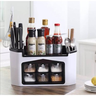 kitchen collect boxชั้นวางเครื่องปรุงในห้องครัว อุปกรณ์จัดเก็บในห้องครัว 3สี ---สินค้าพร้อมส่ง--