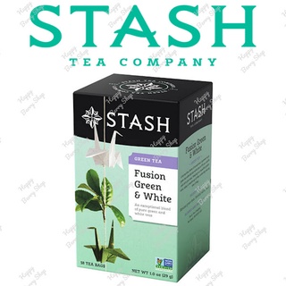 ชาขาวผสมชาเขียว STASH Fusion Green&amp;White 1 กล่อง 18 ซอง🍵 ชาอเมริการสแปลกใหม่✈