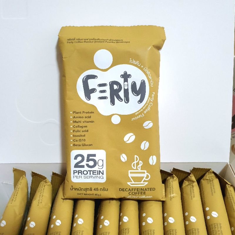 Ferty Coffee  โปรตีนกาแฟ 1ซอง โปรตีนครูก้อย ของแท้100%