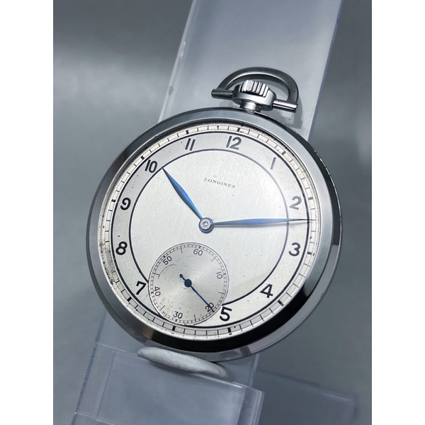 นาฬิกาเก่า นาฬิกาไขลาน นาฬิกาพกโบราณ Longines Pocket Watch Bullseye dial cal. 37.9abc