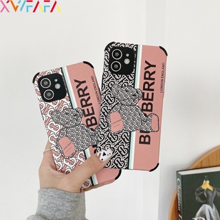 เคสโทรศัพท์มือถือหนังนิ่ม ป้องกันรอยขีดข่วน ลายหมี หรูหรา สําหรับ Samsung J2 Prime J7 Pro 2017 J3 J5 2016 J4 Plus A9 Star J6 2018 J710 J510 J730 J530 J310