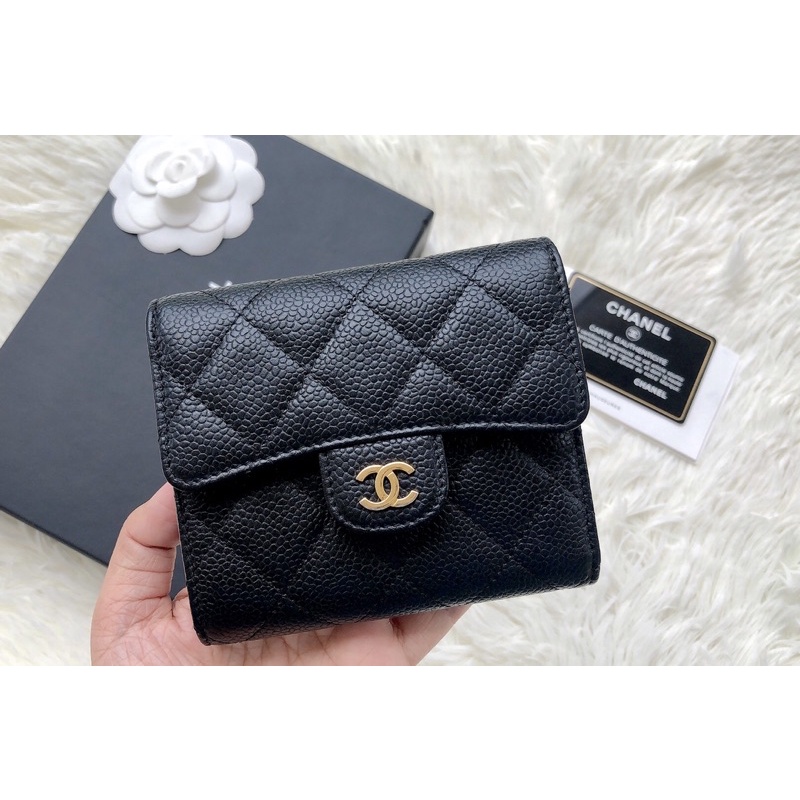 like new chanel trifold wallet