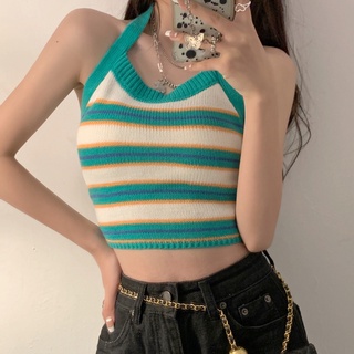 Xiaozhainv เสื้อแจ็กเก็ต ถักเชือกคล้องคอ ลายลูกไม้ สีนู้ด เซ็กซี่