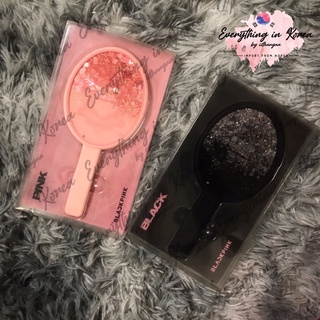 Pre*พรีออเดอร์❗️กระจก[KILLTHISLOVE] BLACKPINK GLITTER HAND MIRROR  1 set 2 ชิ้น‼️