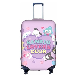 ผ้าคลุมกระเป๋าเดินทาง ป้องกันรอยขีดข่วน ลายตัวละคร Sanrio ล้างทําความสะอาดได้ ขนาด 18-32 นิ้ว