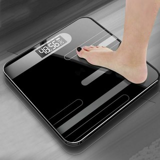 Weighing scale เครื่องชั่งน้ำหนัก การออกแบบที่เรียบง่ายการวัดน้ำหนักที่แม่นยำคุณภาพสูงและทนทาน (สีดำ)