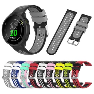 สายนาฬิกาข้อมือซิลิโคน สําหรับ Garmin Forerunner 158 55 245 245M 645 Approach S12 S40 S42 20 มม. GarminMove 3 Luxe สไตล์สปอร์ต