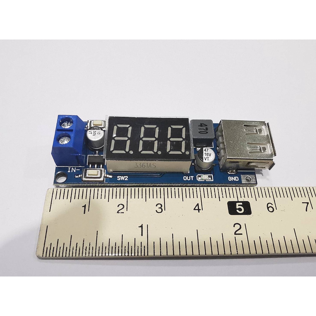 อุปกรณ์แปลงไฟ 5-40 V.DC(ไฟรถยนต์12V.)ให้ลดลงเหลือ 5V.DC รูปที่ 6