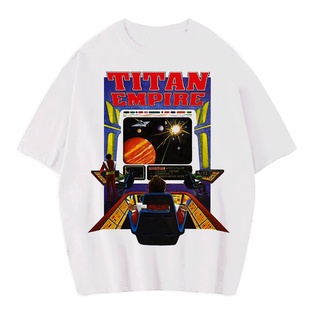 [100% Cotton] เสื้อยืดแขนสั้น พิมพ์ลาย TITAN EMPIRE VINTAGE ขนาดใหญ่