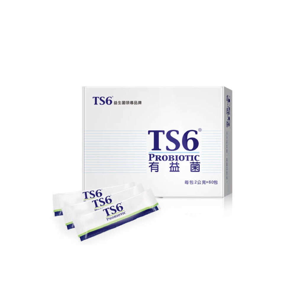 TS6 Probiotic แท้ 100% นำเข้าจากไต้หวัน ขนาดกล่อง 60 ซอง