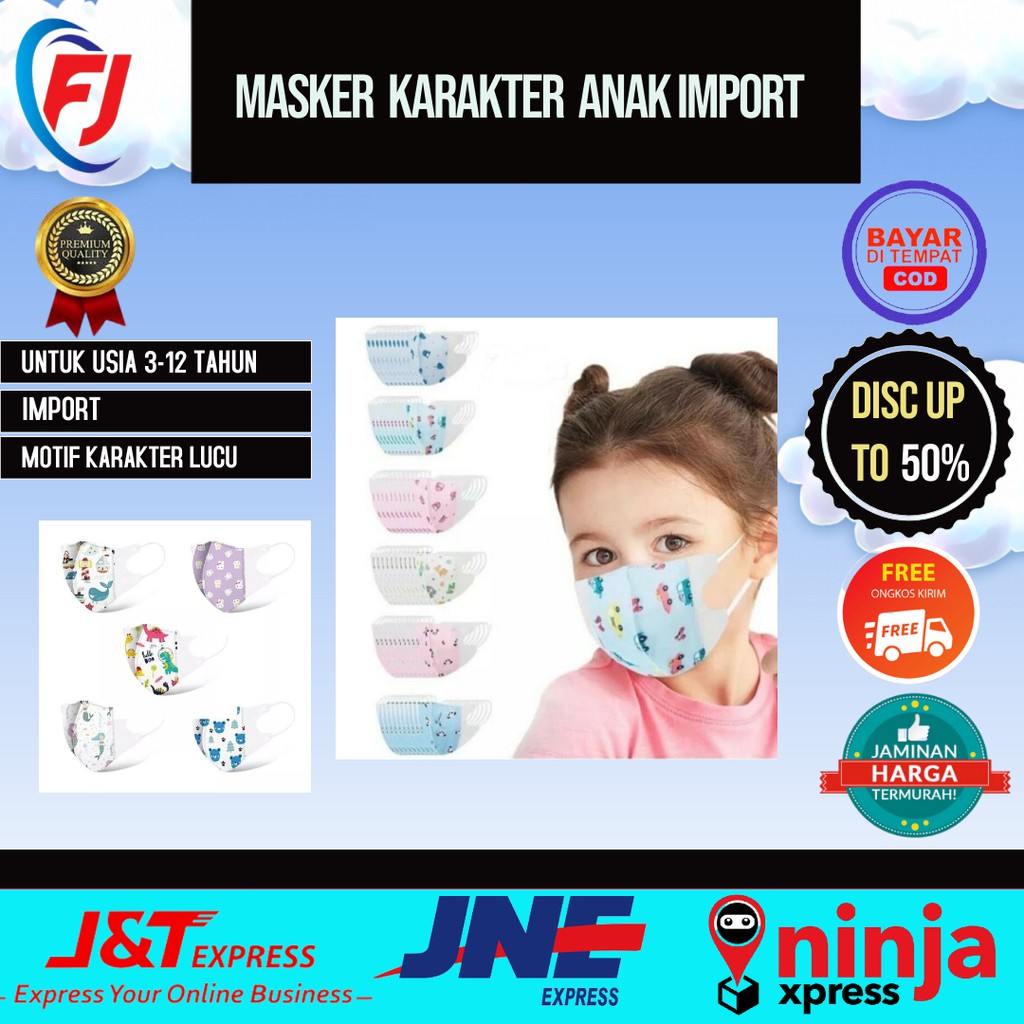 Duckbill CHARACTER CHILDREN& 39;S MASK KF95 IMPORTED 3 ชั้น