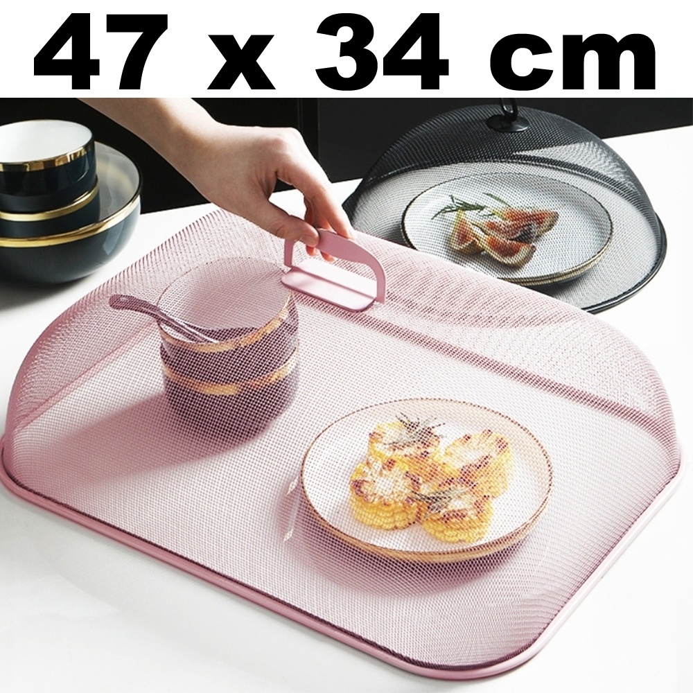 ฝาชี ที่ครอบอาหาร ที่คลุมอาหาร สแตนเลส ฝาชีครอบอาหารหวาย (คละสี)รุ่น Stainless-steel-food-cover-00A-TC