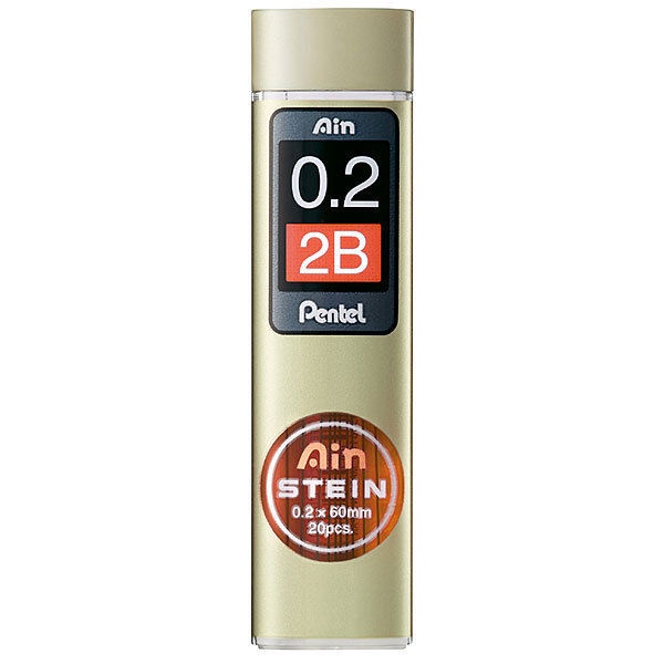ไส้ดินสอกด Pentel รุ่น Ain STEIN 0.2 2B // 0.3 HB, B, 2B