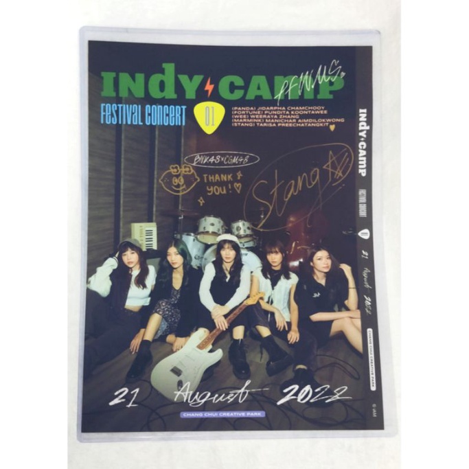 BNK48​​ Indy​ Camp Poster ​A3 ลายเซ็นสด​ StangBNK48​