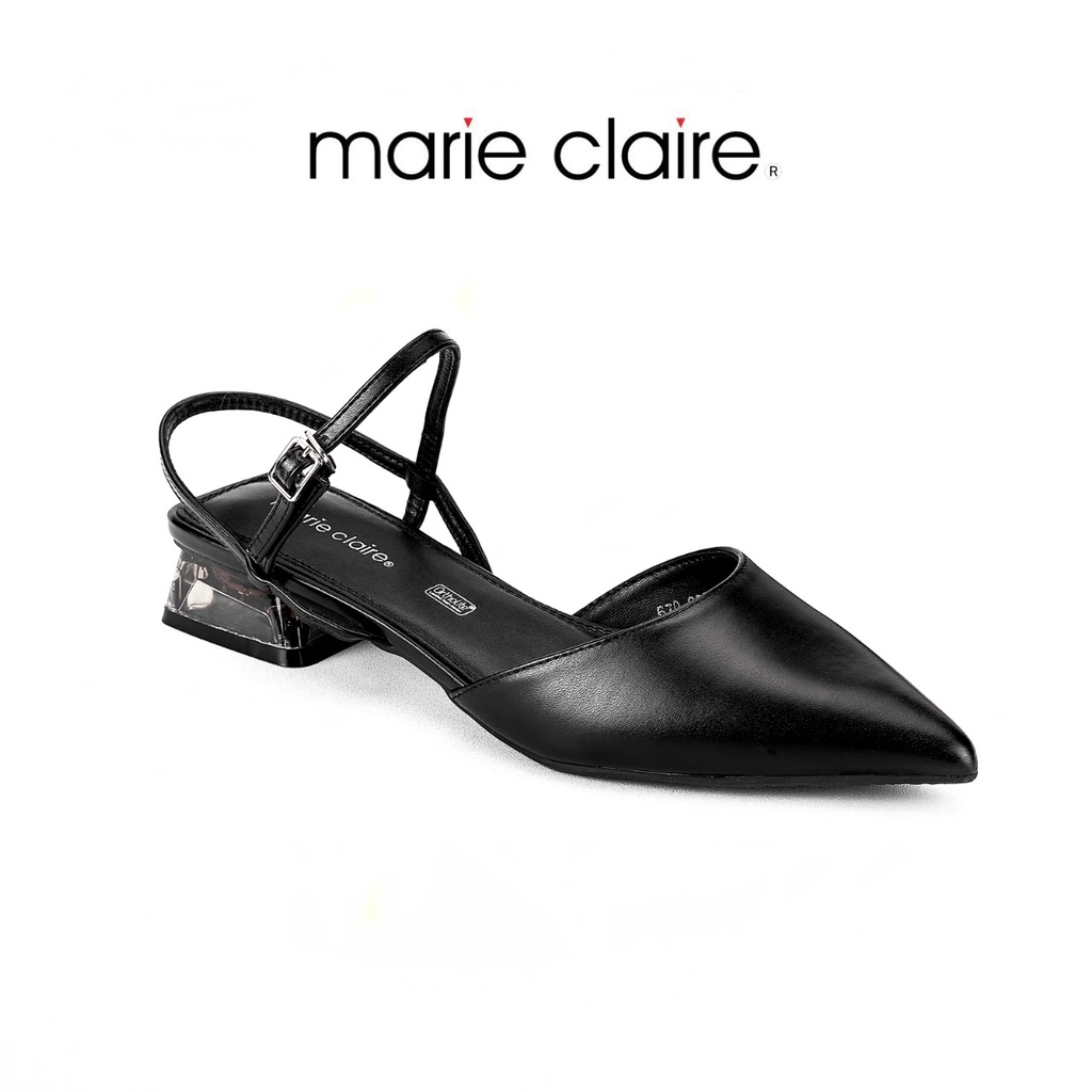 Bata บาจา ยี่ห้อ Marie Claire Eid Collection รองเท้าส้นแบนแฟชั่น รัดส้น สวมใส่ง่าย สูง 1 นิ้ว สำหรับผู้หญิง รุ่น Xesy สีดำ 6706267