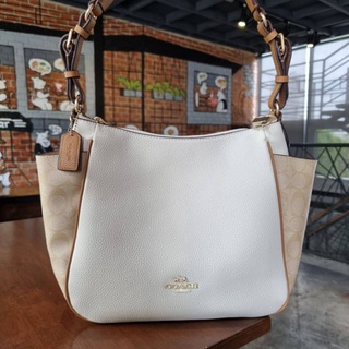 COACH C2855 RORI SHOULDER BAG IN COLORBLOCK SIGNATURE CANVAS