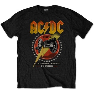 เสื้อยืด พิมพ์ลาย ACDC For Those About To Rock 81 สีดํา สไตล์คลาสสิก ไม่ซ้ําใคร สําหรับผู้ชาย 499016สามารถปรับแต่งได้