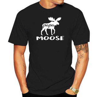 เสื้อยืดโอเวอร์ไซส์เสื้อยืด PAPA MOOSE UGLY สําหรับผู้ชายS-3XL