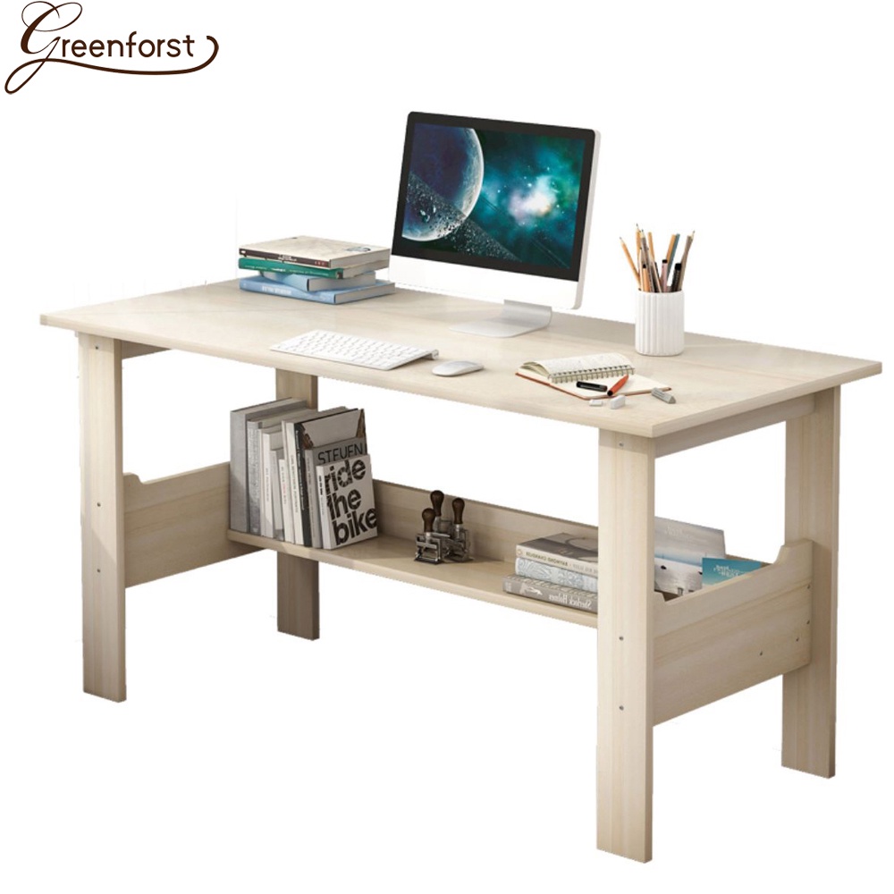 Greenforst โต๊ะทำงาน โต๊ะคอมพิวเตอร์ สไตล์นอร์ดิก รุ่น 2194