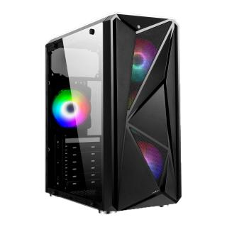 เคสคอมพิวเตอร์ Tsunami Galaxy G15 (cRGB Sync) Tempered Glass ATX Gaming Case with Ablaze(cRGB Sync) 12CM RGB Cooling Fan*4 (รับประกันสินค้า 1 ปี)