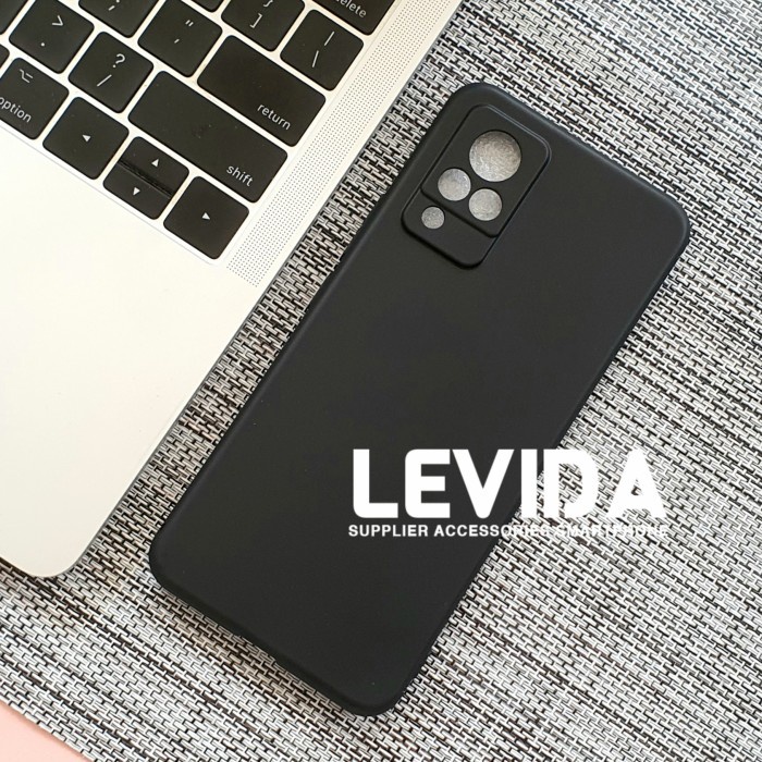 Vivo V21 5G Macaron Square Black Softcase Candy Macaron / Case Square Black Vivo V21 5G