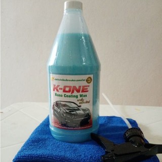 ฟรีหัวฉีดน้ำยาเคลือบเงาสีรถ K - ONE  Nano  wax เคลือบสีรถ กัน UV  1000ml