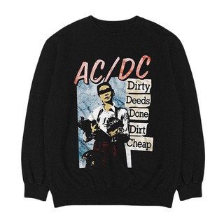 Ac DC - อาหารเย็น | เพลง CREWNECK | เสื้อกันหนาว BAND | Unisex | เมอร์ช | ร็อคคลาสสิก | Ac / dc