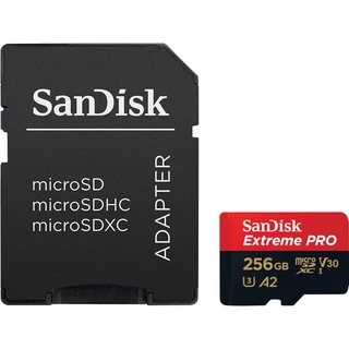 SanDisk Extreme Pro microSDXC 256GB / 512GB A2 (SDSQXCD) ความเร็วสูงสุด อ่าน 200MB/s เขียน 140MB/s