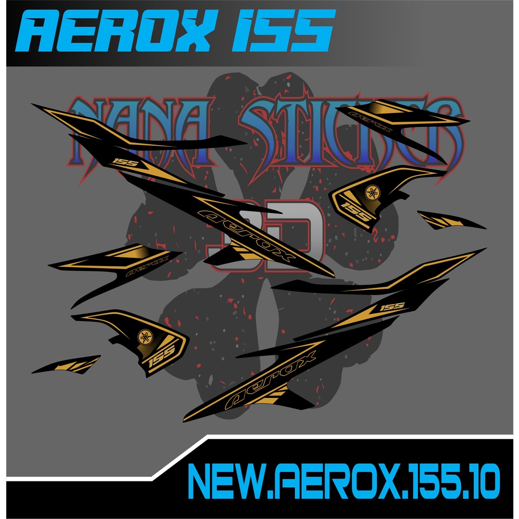 AEROX 155 PERTAMINA Striping - AEROX 155 สติ๊กเกอร์ รายชื่อการเปลี่ยนแปลงรถจักรยานยนต์ AEROX 155 สติ